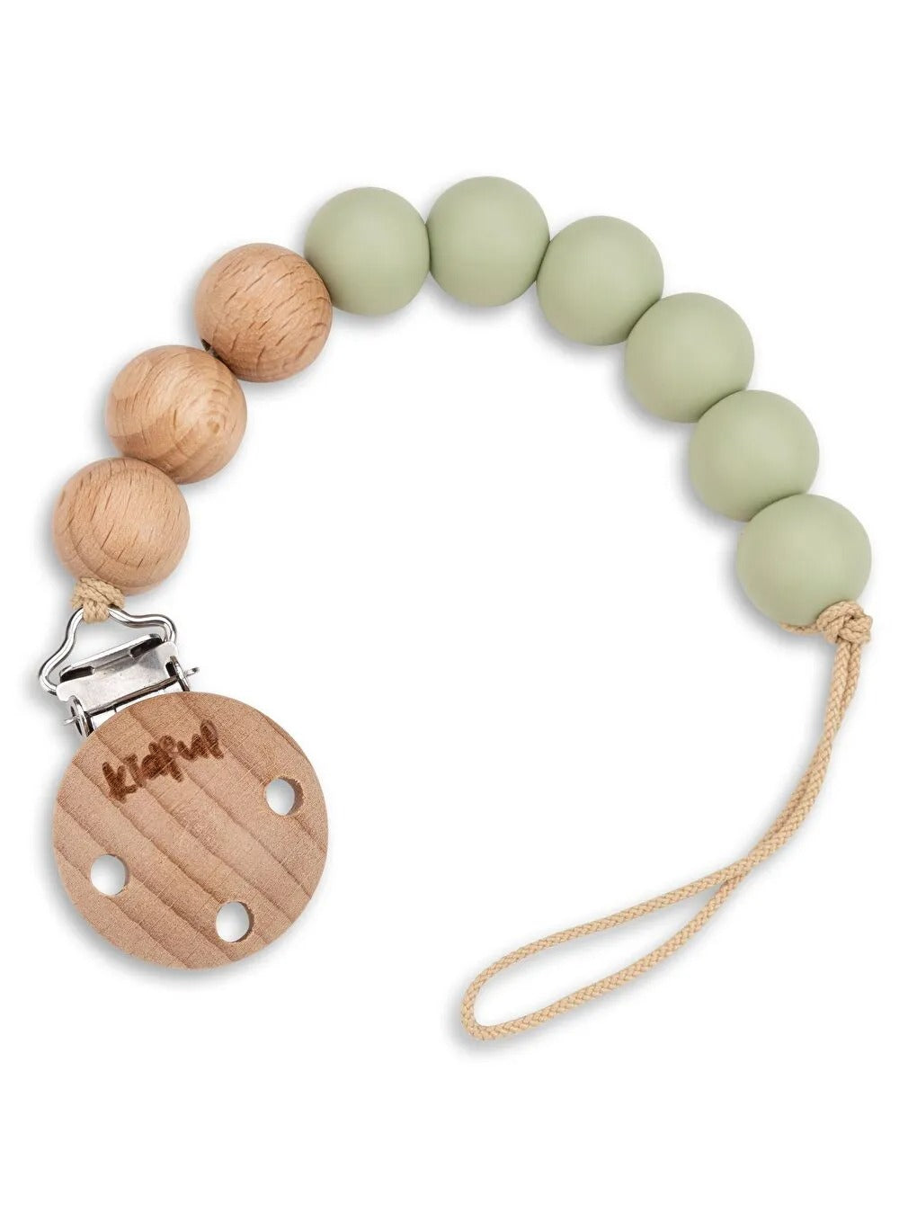 Kidful Boncuk Emzik Askısı - Aloe