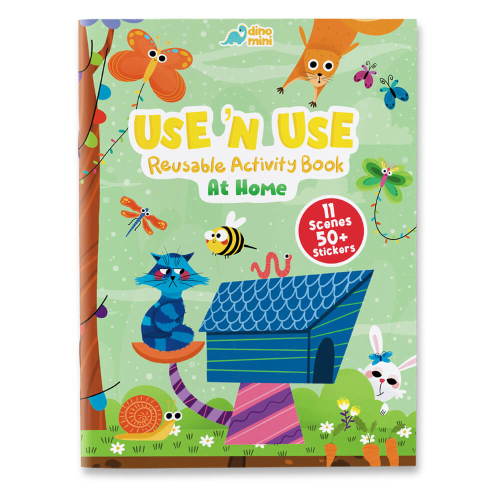 Neobebek Use 'N Use - At Home (Activity Book with Plug and Play Stickers)