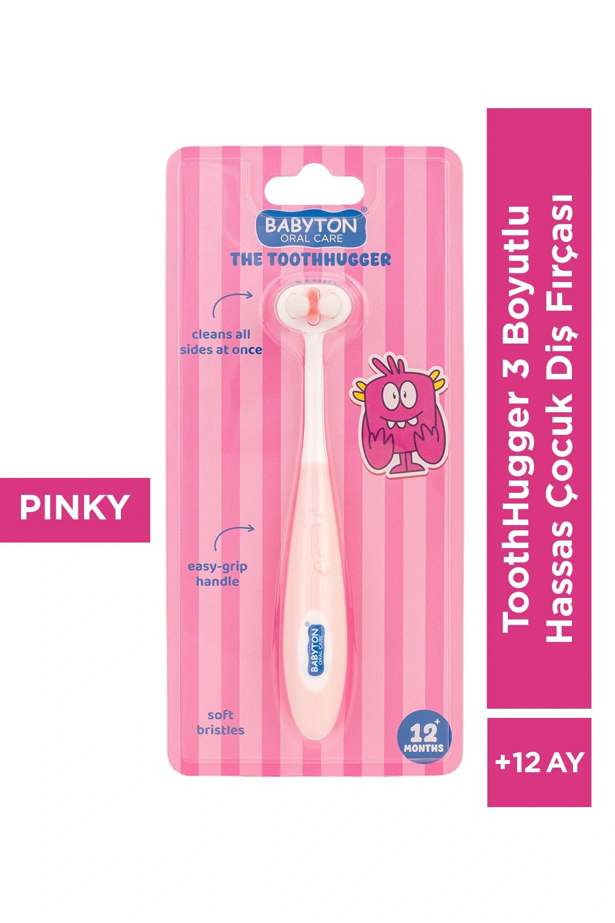 Babyton 3 Yönlü Diş Fırçası Pinky
