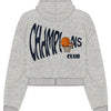 Basketball Champion Club Kapüşonlu Sweatshirt - Gri Melanj