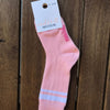 Gerippte Tween-Socken in Babyrosa