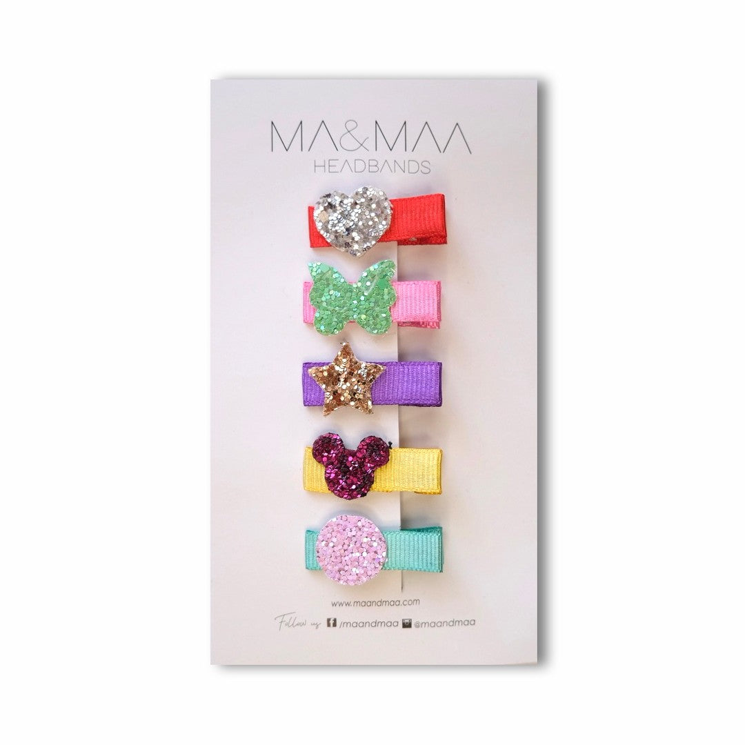 Ma & Maa Bestie Mini Clips Set