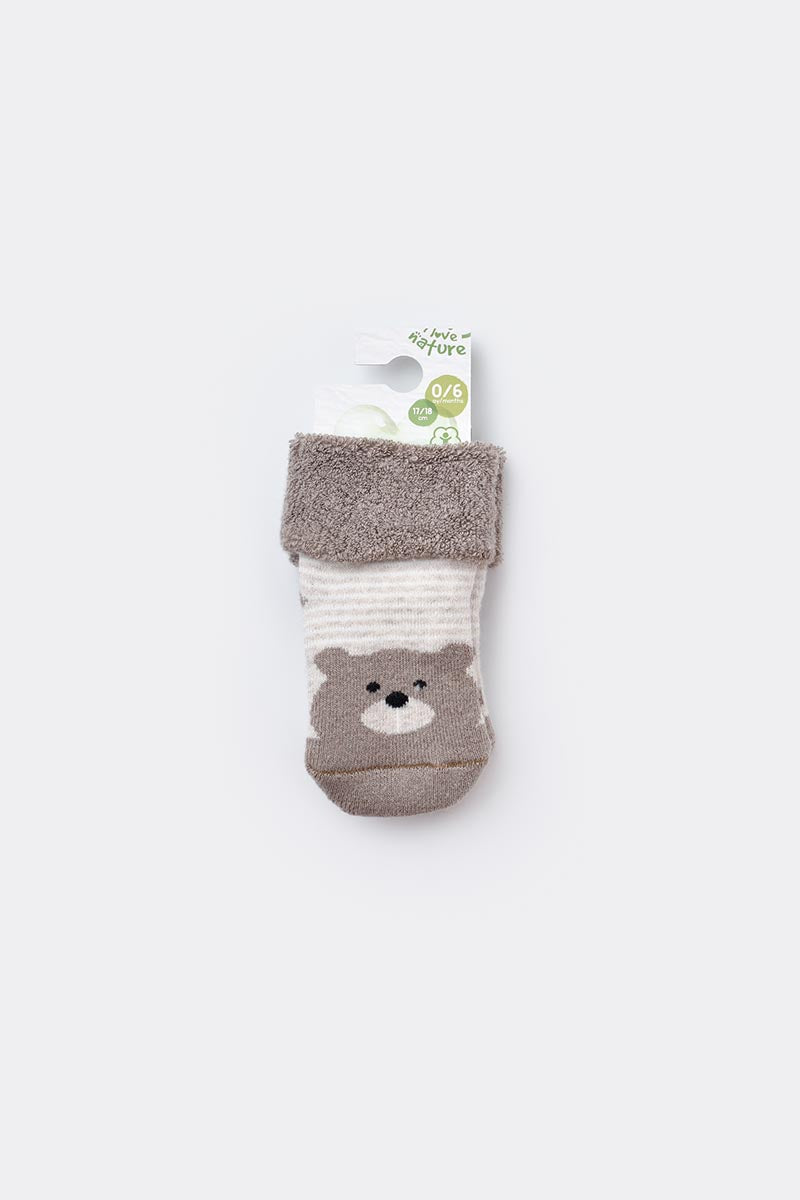 Biorganic Animals Towel Non-Slip Socks