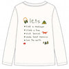 Camp Checklist Uzun Kollu T-shirt Beyaz