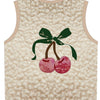 Cherry Shine Peluş Yelek - Bej