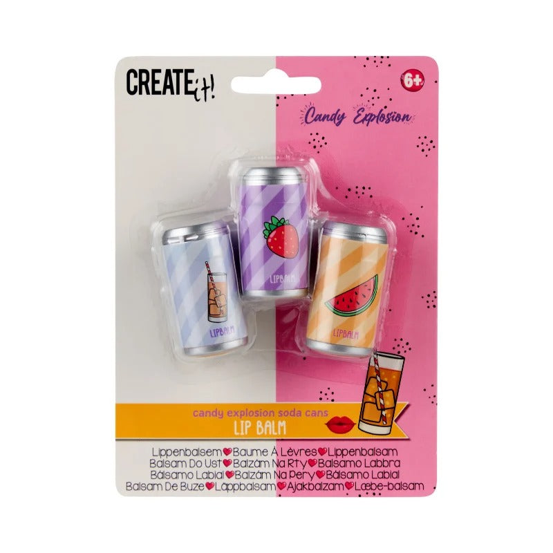 Create It Dudak Balmı Seti - Soda Kutuları - Candy Explosion