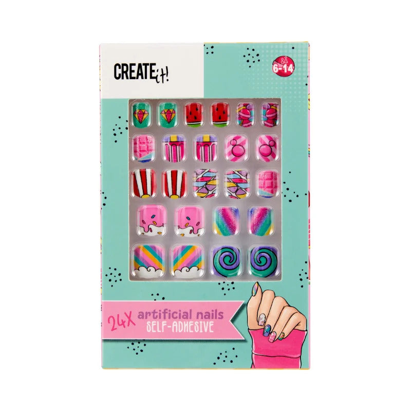 Create It Takma Tırnak Seti -Rainbow - CandyExplosion