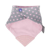 Cheeky Chompers Neckerchew Beißring-Lätzchen – Polka Dot Pink