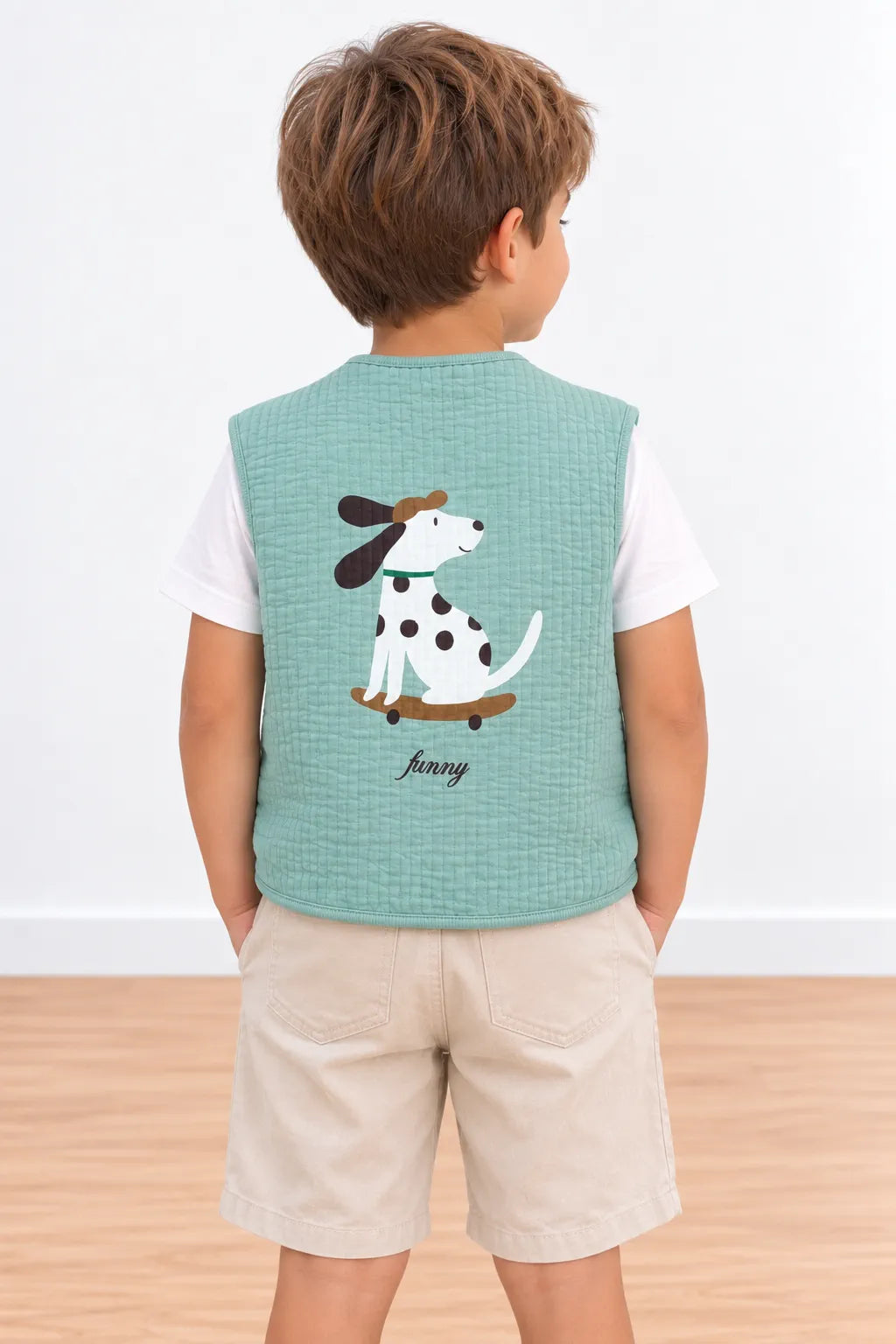 Funny Dog Kapitone Yelek Mint