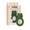 Hubble - Doğal Bebek Diş Kaşıyıcı Ve Oyuncağı Kurbağa Halkalı