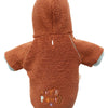 Hooded Plush Dog Sweatshirt