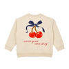 Kapitone Sweatshirt - Cherry