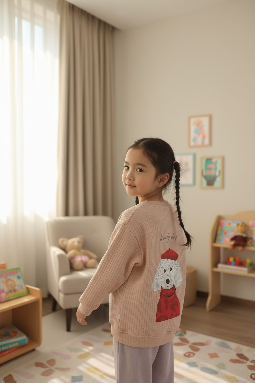 Kapitone Sweatshirt - Lovely Dog