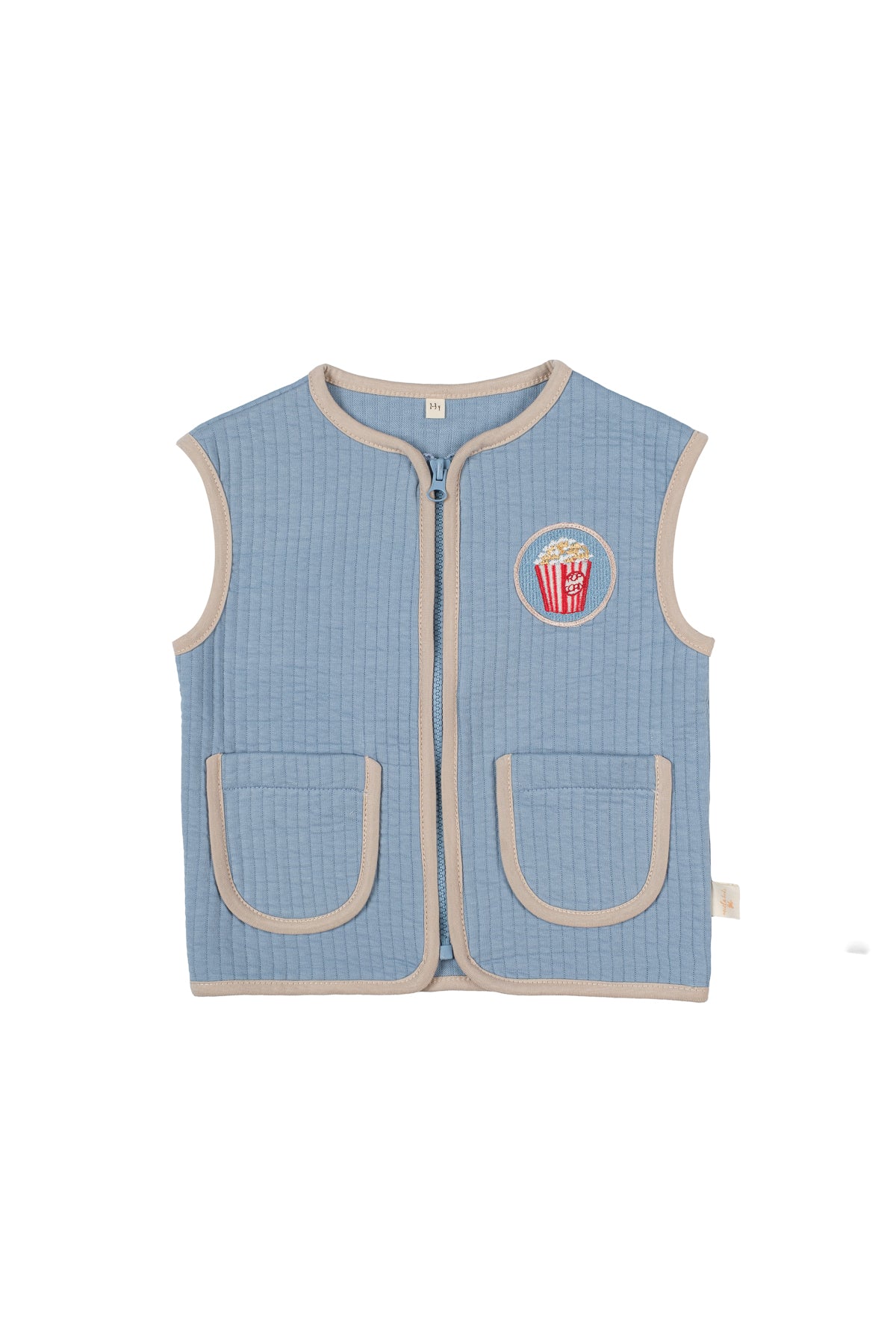 Kontrast Biyeli Kapitone Yelek