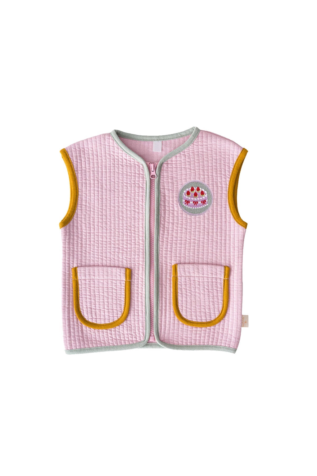 Kontrast Biyeli Kapitone Yelek