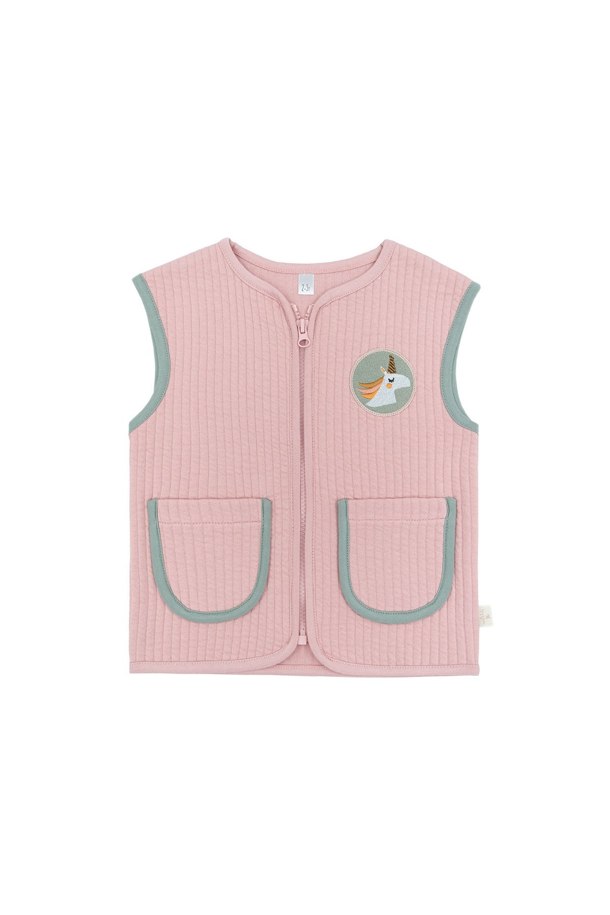 Kontrast Biyeli Kapitone Yelek