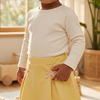 Kurdela Detaylı Etek - Butter Yellow