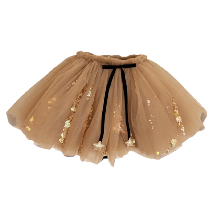 Le Petit Mico-Gold Sequin Tütü Etek