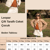 Leopar Çift Taraflı Ceket Çocuk