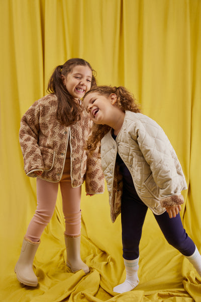 Leopar Çift Taraflı Ceket Çocuk – Miela Kids