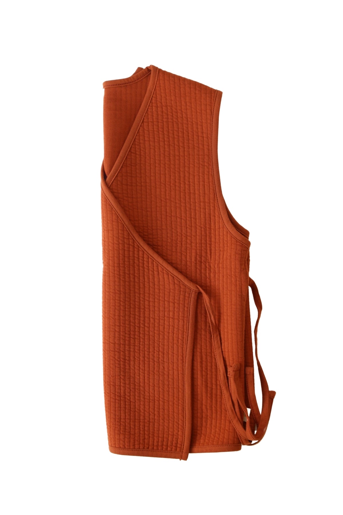 Love Birds Nakışlı Kapitone Yelek Tarçın