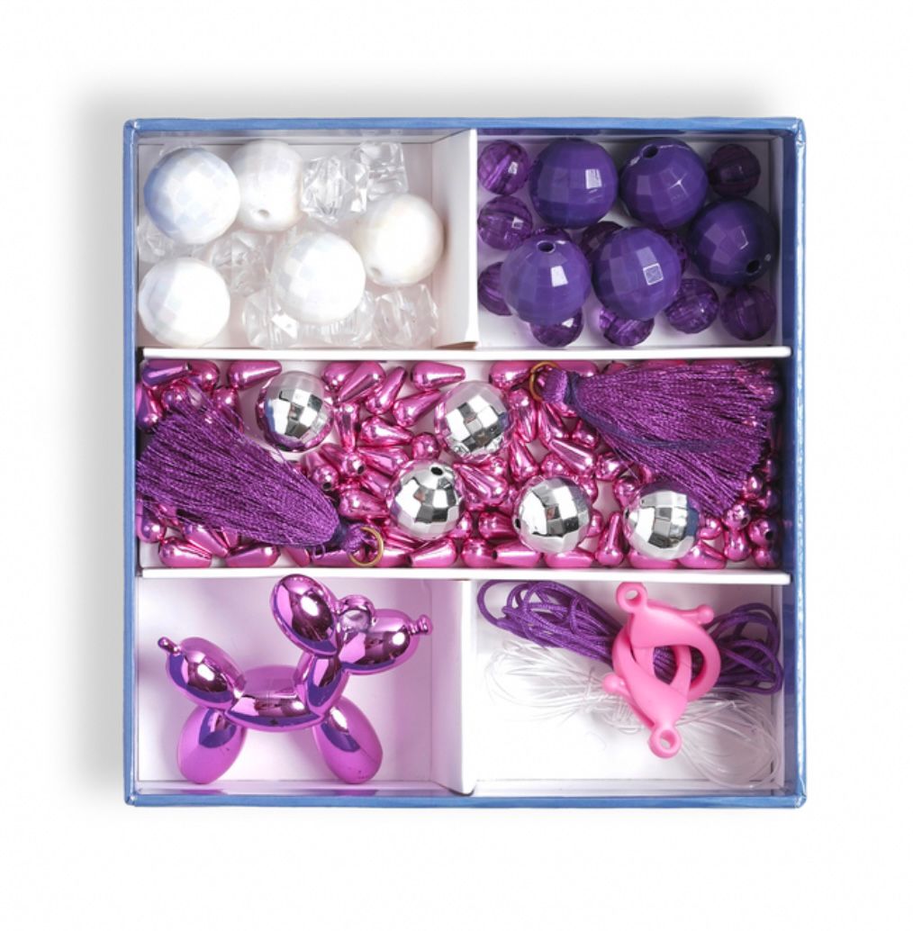 Lu Beads - Metalic  Purple Puppy Mini Bead Kit