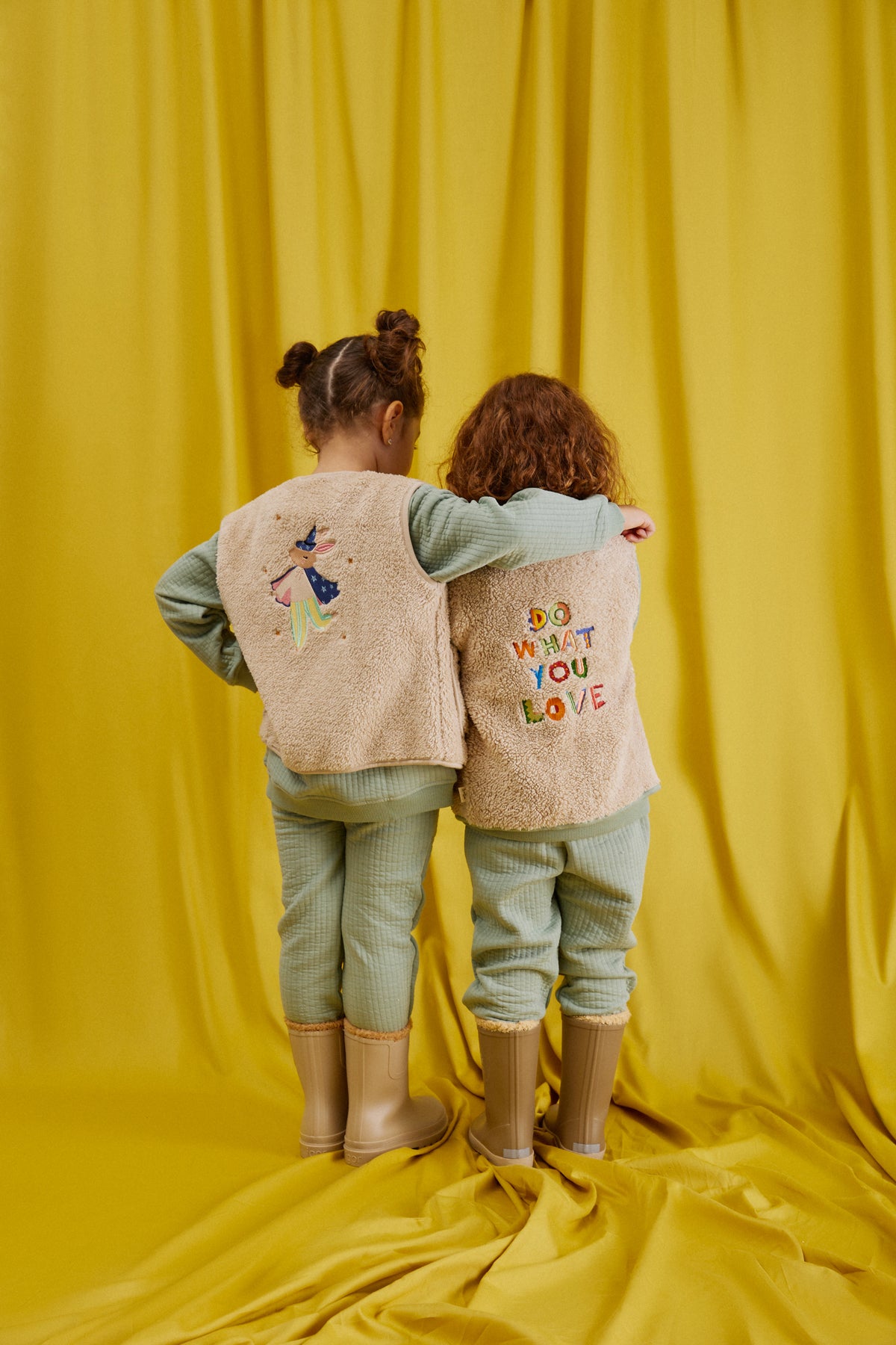 Magic Rabbit Peluş Yelek - Bej