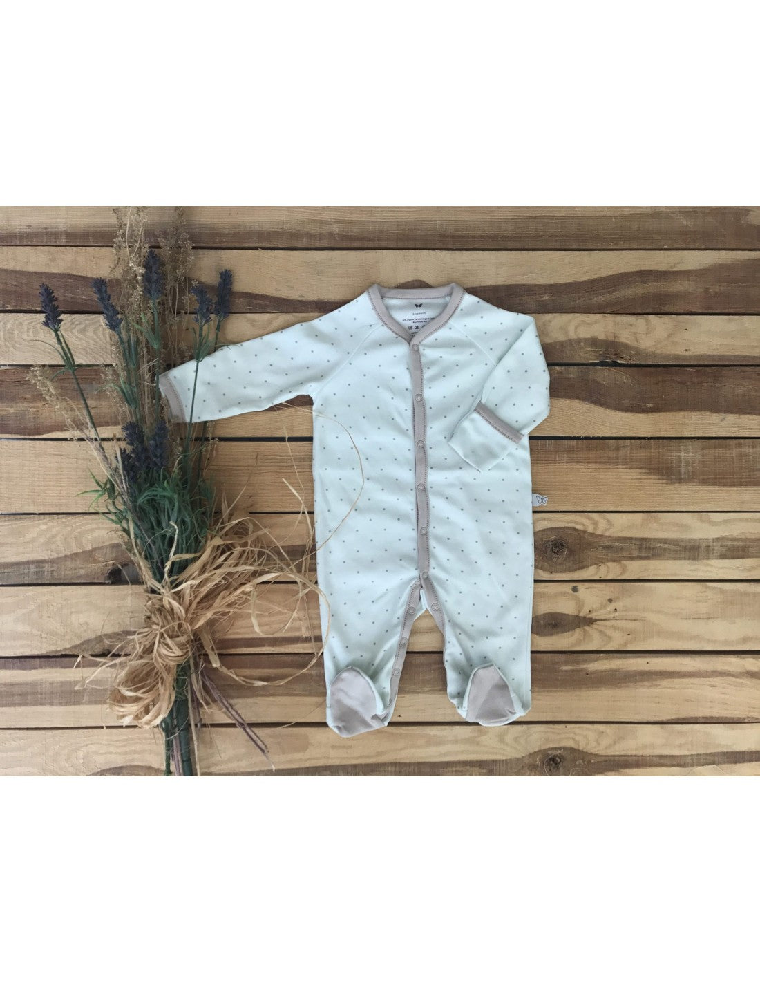 Mariposa Newborn Jumpsuit - Charlotte Verde / 0-3 Months