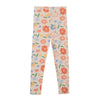 Flower Bouquet Short Sleeve Tights Pajama Set