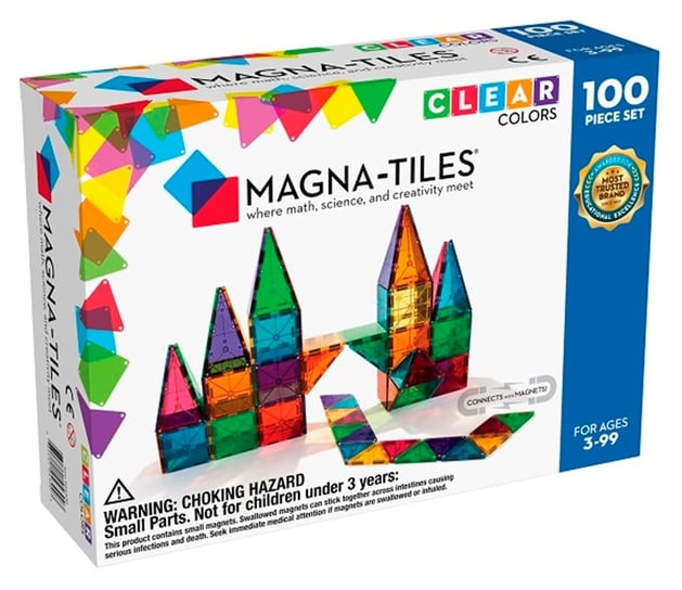 Magna Tiles Clear Color 100 Parça