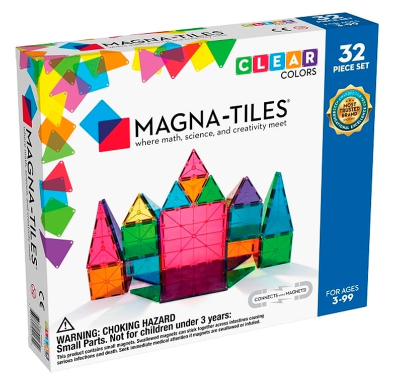 Magna Tiles Clear Color Set- 32 Parça