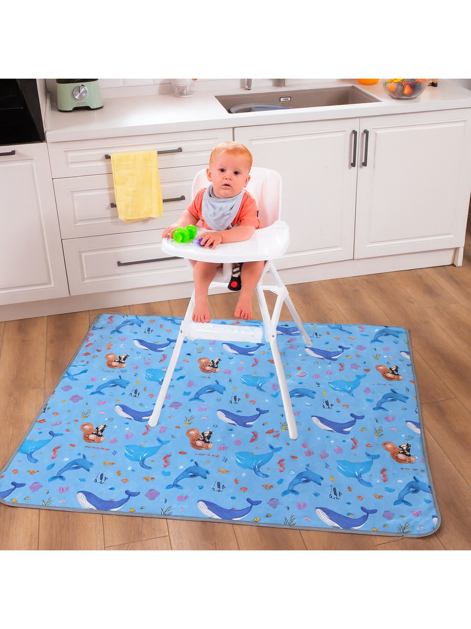 Minimono Yıkanabilir Aktivite Örtüsü - Tube Box - Deniz Canlıları