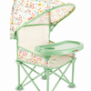 Minimono PlusUp Özel Seri Tenteli Portatif Mama Sandalyesi |Mint Pretty Floral