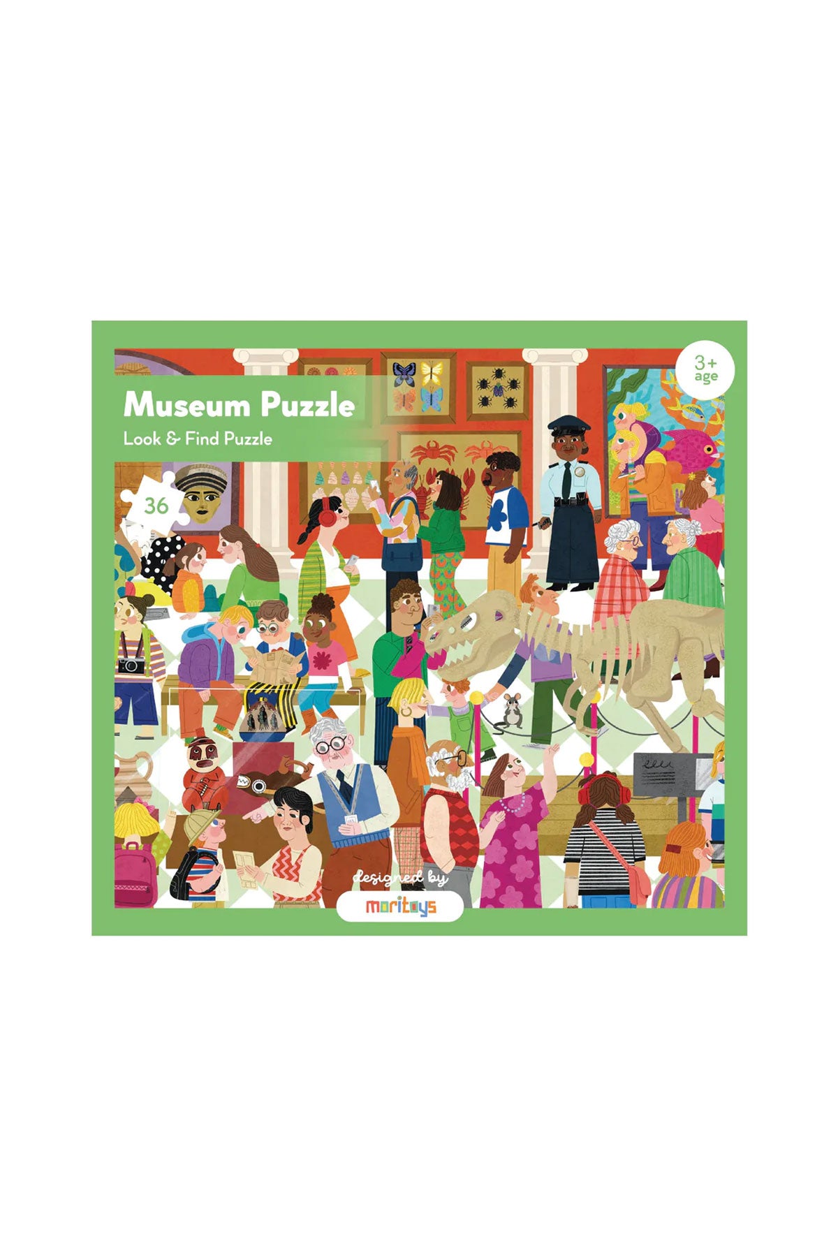 Moritoys - Look & Find Puzzle: Museum - 36 Parçalı Yapboz Ve Gözlem Oyunu