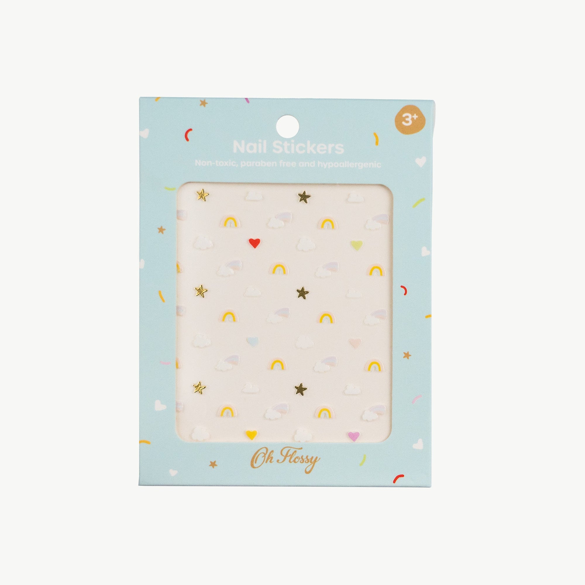 Oh Flossy Çocuk Tırnak Sticker Seti / Sky