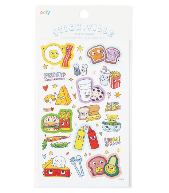  Ooly Stickiville Çıkartmalar - BFF Foods