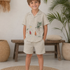 Palm Life Keten Gömlek ve Şort Takım