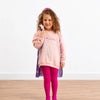 Sweatshirt mit Umhangdetails – Lachs