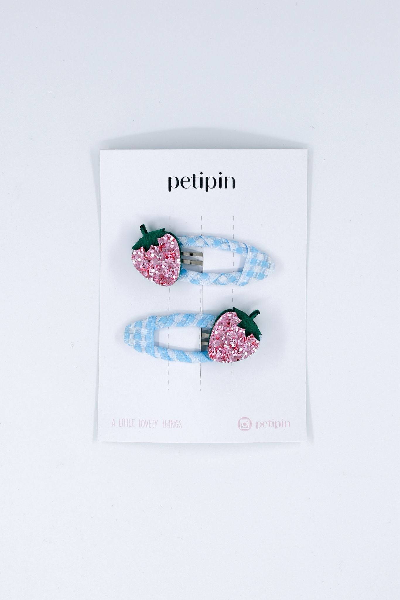 Petipin Çilek Detaylı Klips Toka