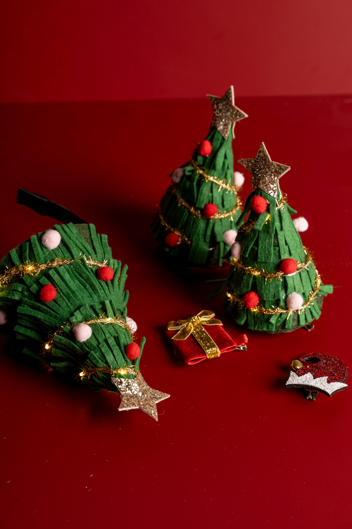 Petipin Işıklı Yılbaşı Ağacı Klips Toka