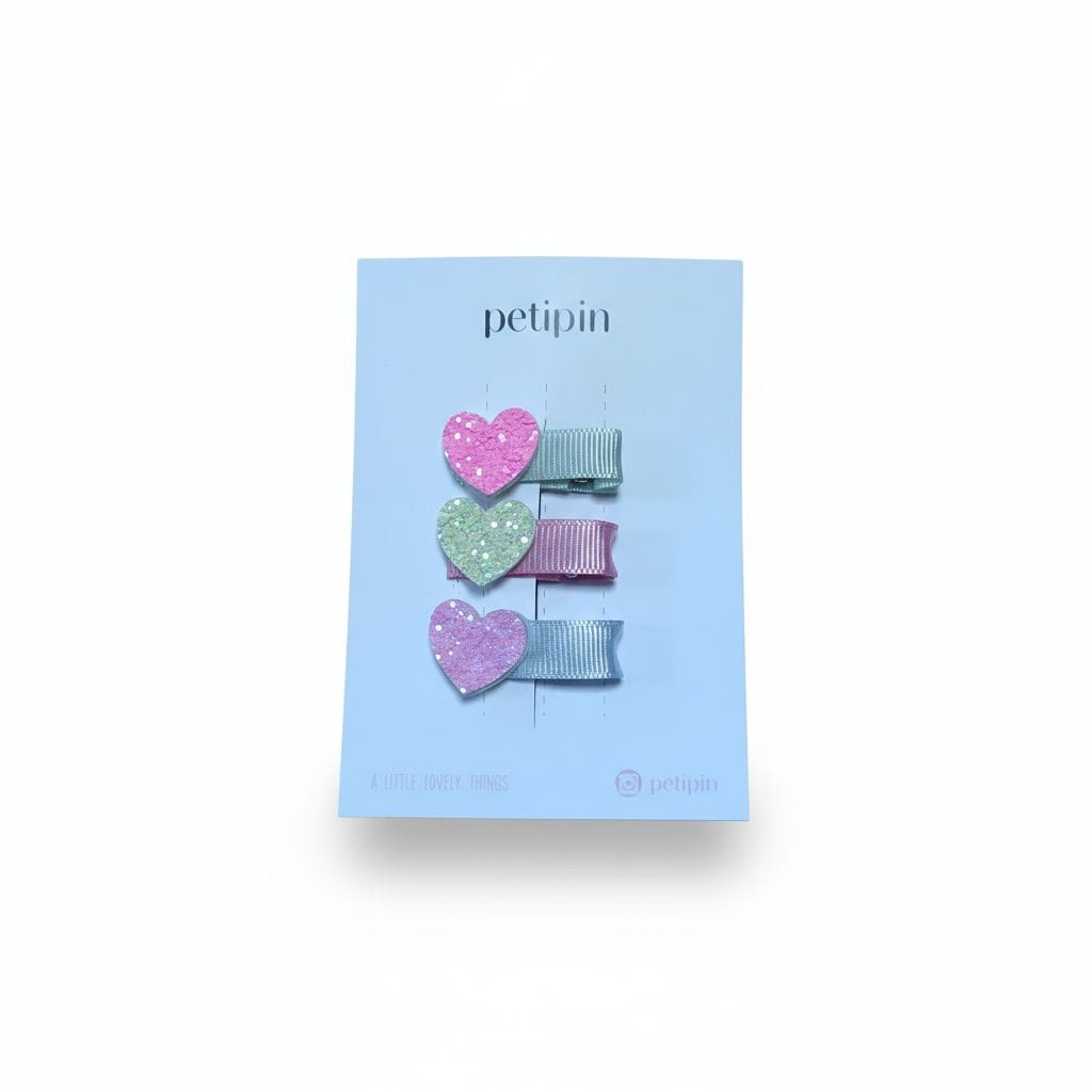 Petipin Kalp Detaylı Klips Toka