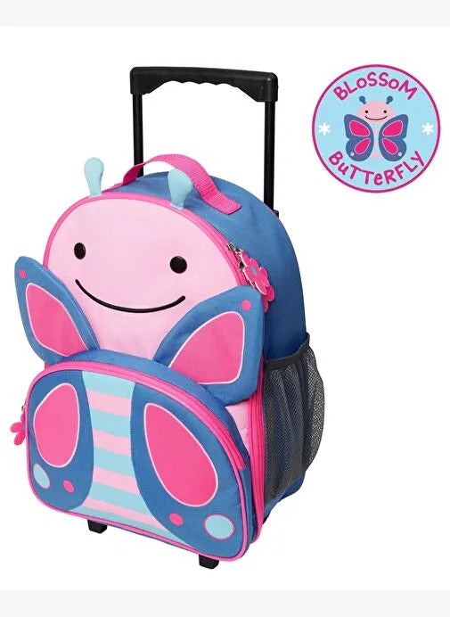 Skip Hop Çocuk Tekerlekli Çanta Kelebek Pembe