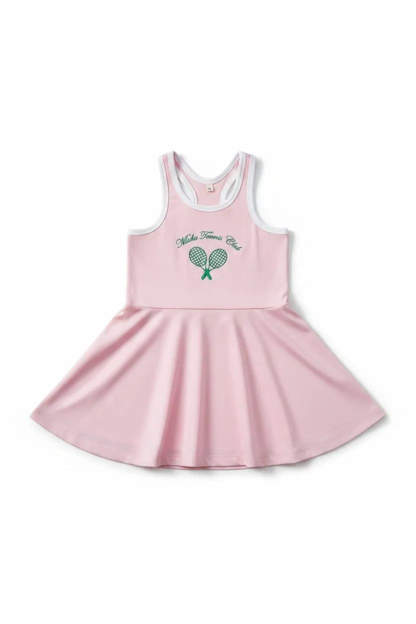 tennis_elbise_pembe1 - Miela Kids