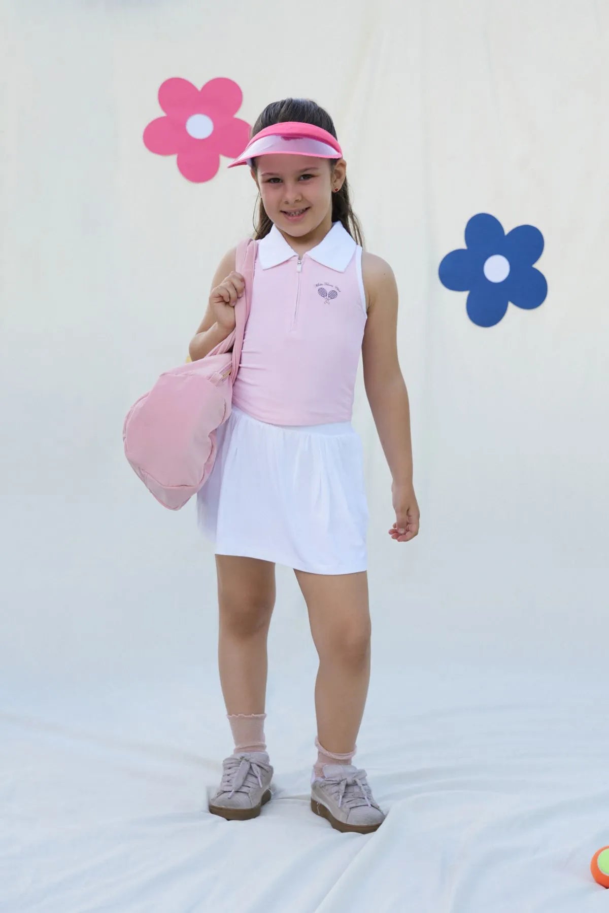 Tennis Club  Kız Çocuk Şortlu Tenis Eteği – Beyaz