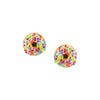 Tres Jolie Lollie Donut Klips Küpe - Beyaz Sprinkles