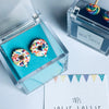 Tres Jolie Lollie Donut Klips Küpe - Beyaz Sprinkles
