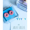 Tres Jolie Lollie Donut Clip Earrings - Pearl