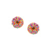 Tres Jolie Lollie Donut Clip Earrings - Pink Sprinkles