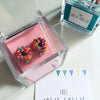Tres Jolie Lollie Donut Clip Earrings - Pink Sprinkles