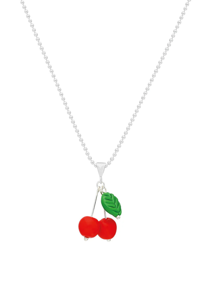 Tres Jolie Lollie Kiraz Gümüş Kolye